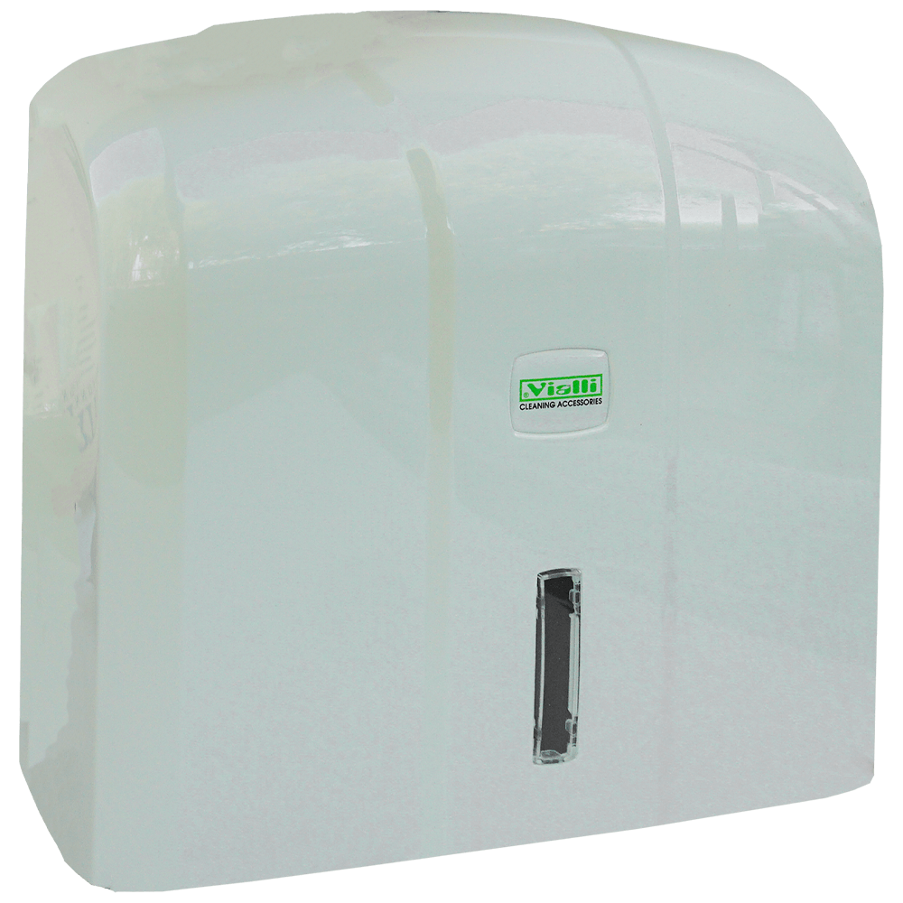 Dispenser pentru prosoape hartie pliate V, Vialli, alb, 28 x 27 x 11.5 CM